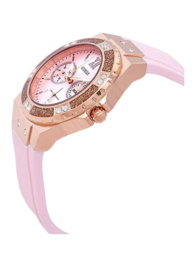 جس ساعة يد بعقارب مقاومة للماء طراز W1053L3 - مقاس 39 مم - لون وردي للنساء - Image 4