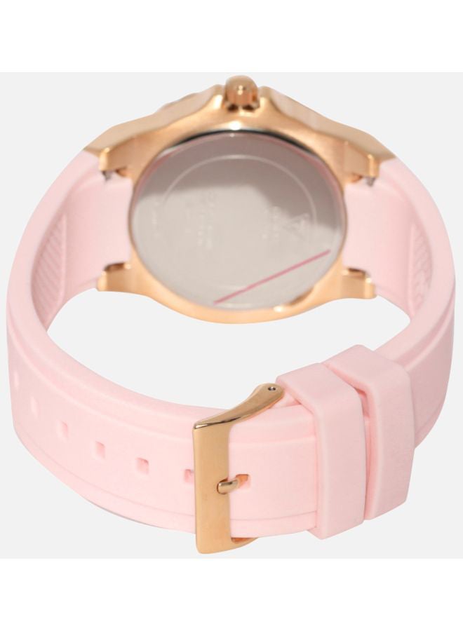 جس ساعة يد بعقارب مقاومة للماء طراز W1053L3 - مقاس 39 مم - لون وردي للنساء - Image 5
