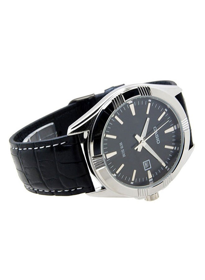 CASIO Men's Men's Enticer Analog Watch MTP-1308L-1ADF  - 49 mm - Black  - Image 5