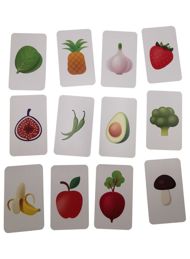 Little Kitabi 40 My Jumbo Flash Cards - Fruits And Vegetables  - Image 3