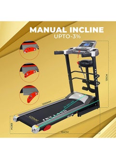 سكاي لاند جهاز مشي للياقة البدنية 4HP Peak DC Motor مع مدلك ومكبر صوت - محرك لمدة 3 سنوات وضمان إطار مدى الحياة EM1249  - Image 2