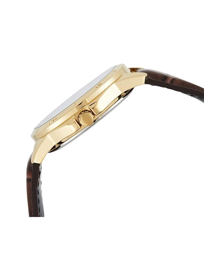 CASIO Men's Leather BAnd Analog Watch MTP-V004GL-7ADF - 42 mm - Brown - Image 3