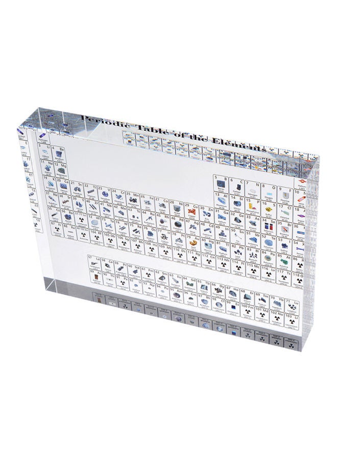 Acrylic Periodic Table Of Elements Multicolour