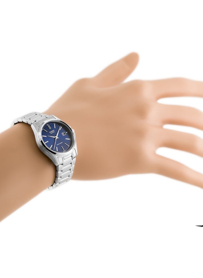 CASIO Men's Water Resistant Analog Watch MTP-1183A-2A - 37 mm - Silver - Image 4