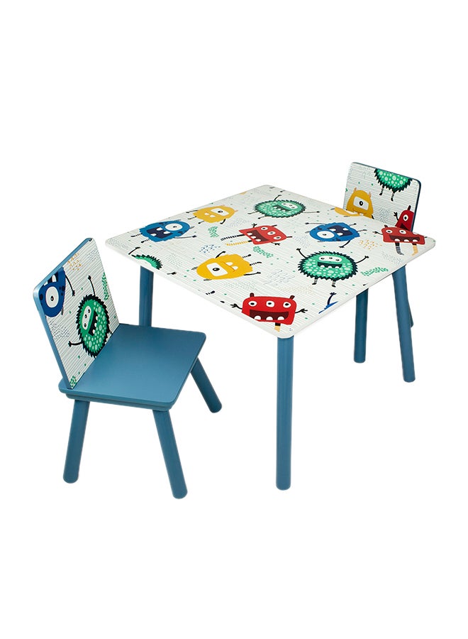 Home Canvas - 2-Piece Chair With Table Set Multicolour - Image 1