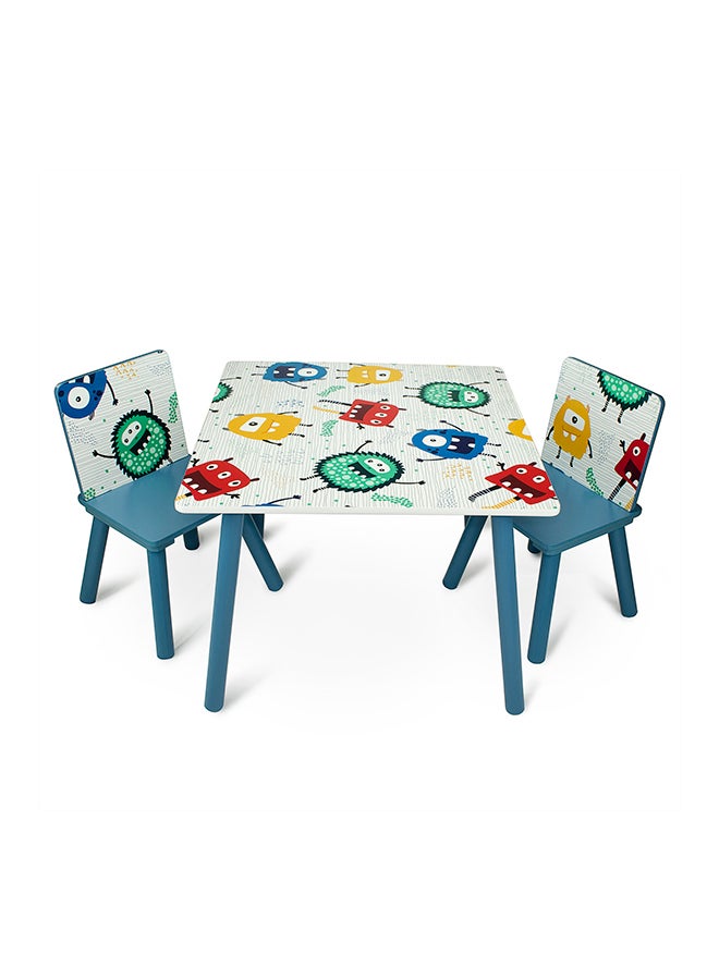Home Canvas - 2-Piece Chair With Table Set Multicolour - Image 1