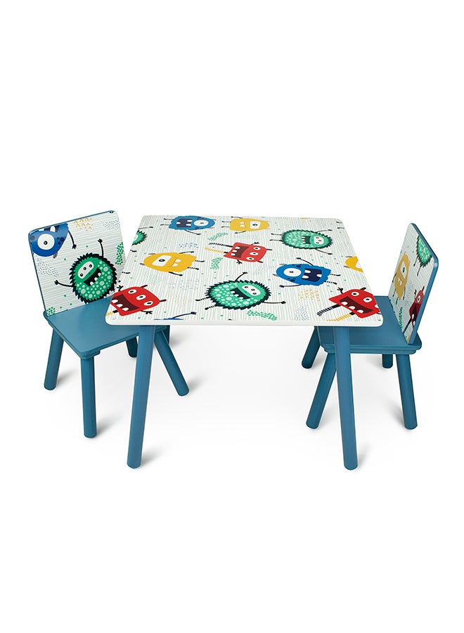 Home Canvas - 2-Piece Chair With Table Set Multicolour - Image 1