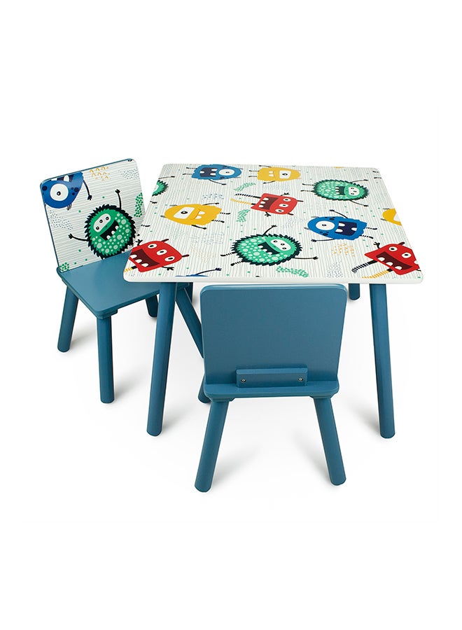 Home Canvas - 2-Piece Chair With Table Set Multicolour - Image 1