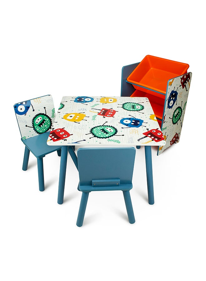 Home Canvas - 2-Piece Chair With Table Set Multicolour - Image 1