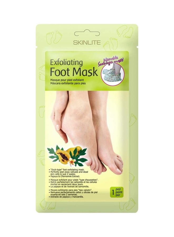 SKINLITE Exfoliating Foot Mask Green 40grams  - Image 1