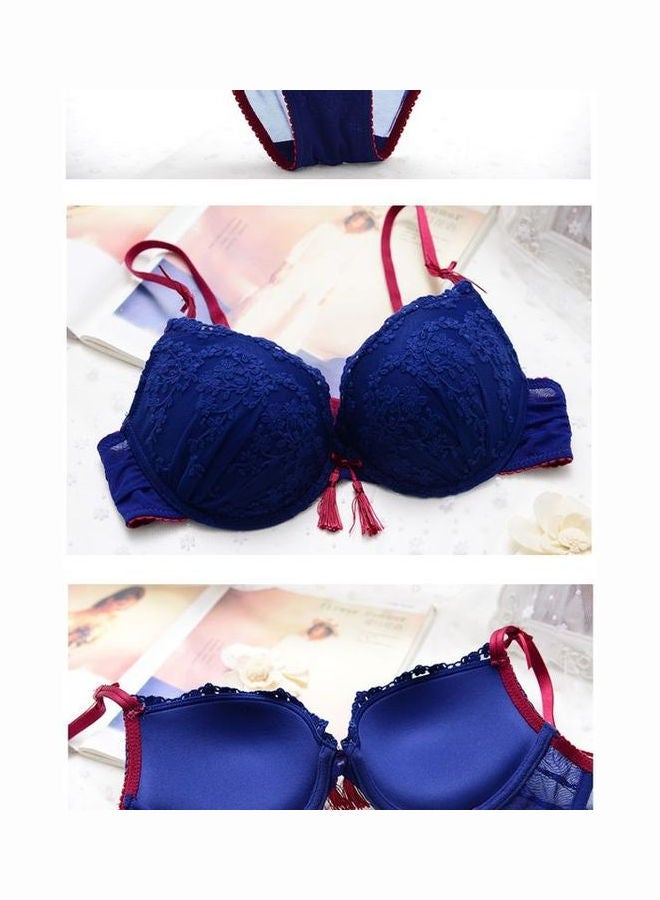 Thin Bra Pantie Set Blue  - Image 2