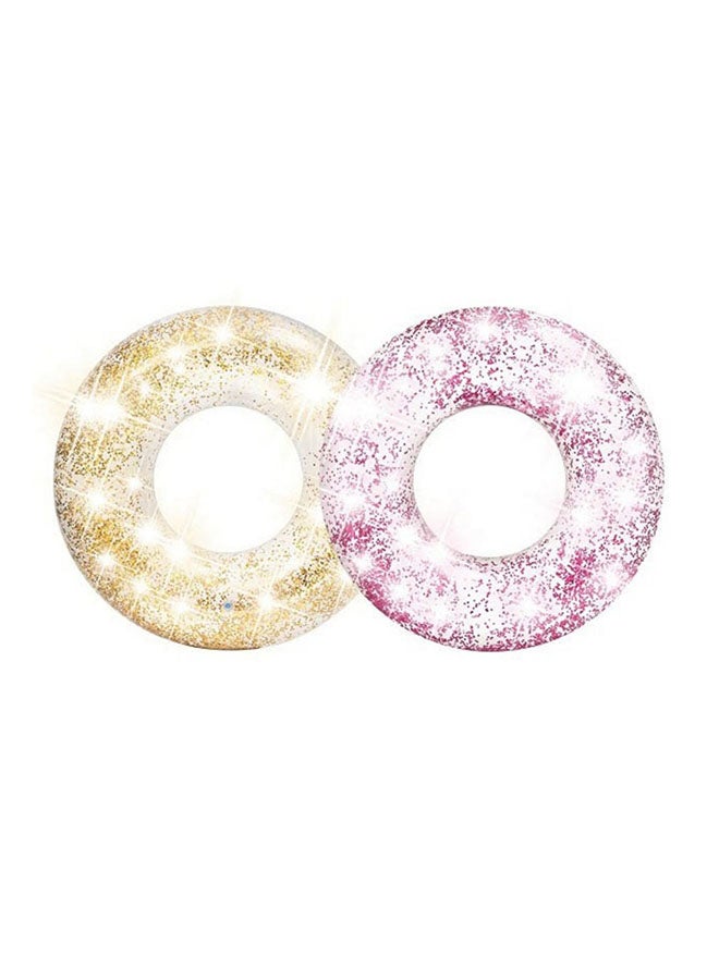 Sparkling Glitter Inflatable Pool Swim Tubes - Assortment 42inch