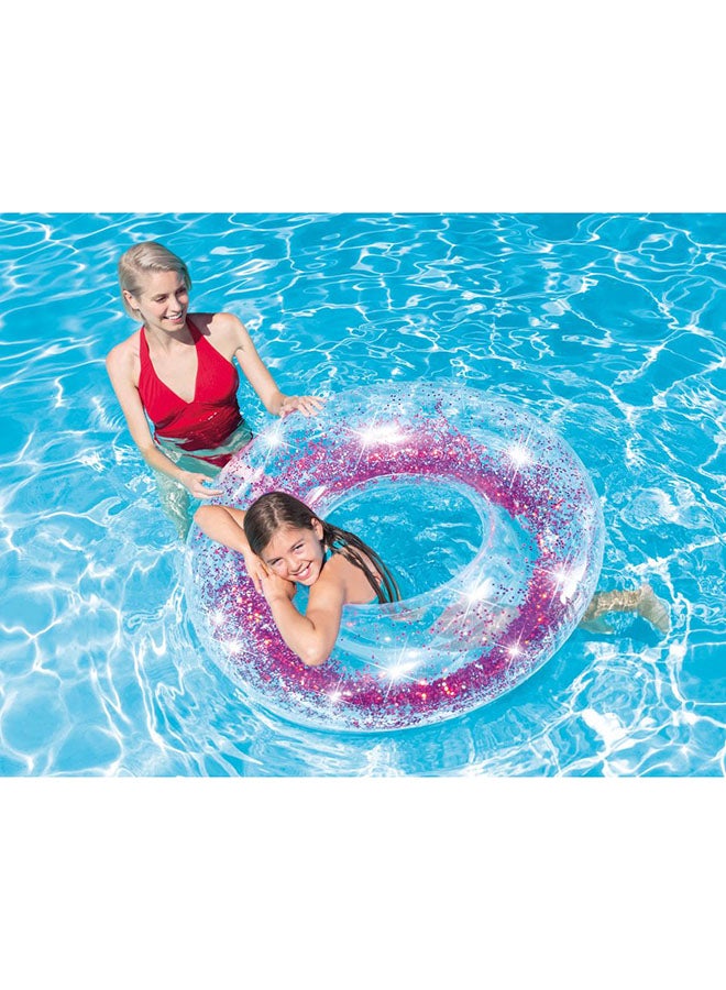 Sparkling Glitter Inflatable Pool Swim Tubes - Assortment 42inch