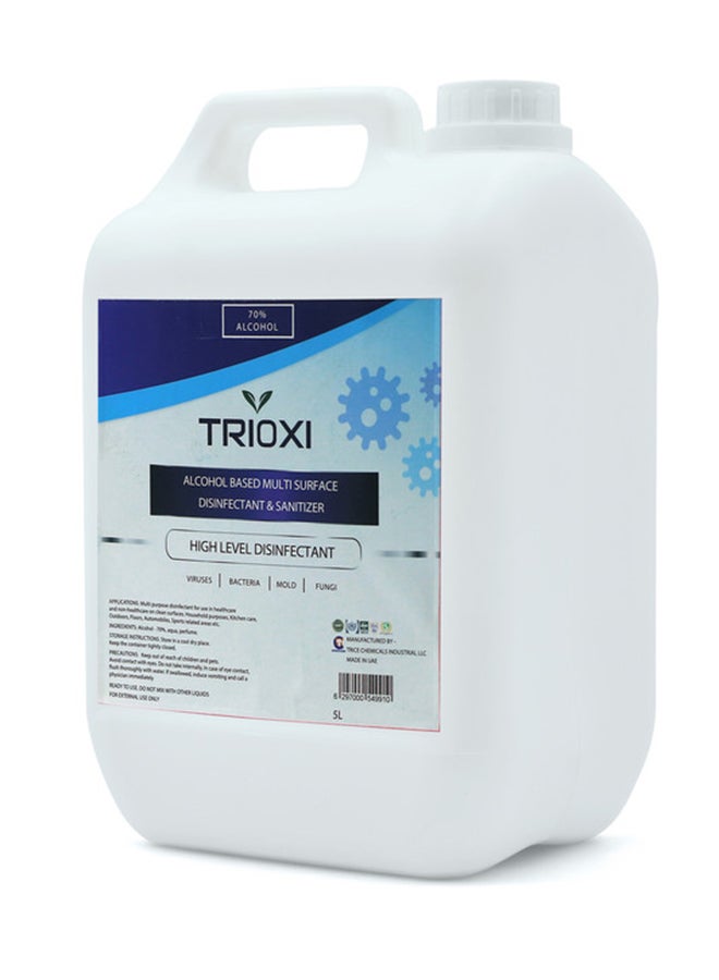 TRIOXI - Alcohol Based Multi-Surface Disinfectant and Sanitizer Clear 5Liters - Image 1