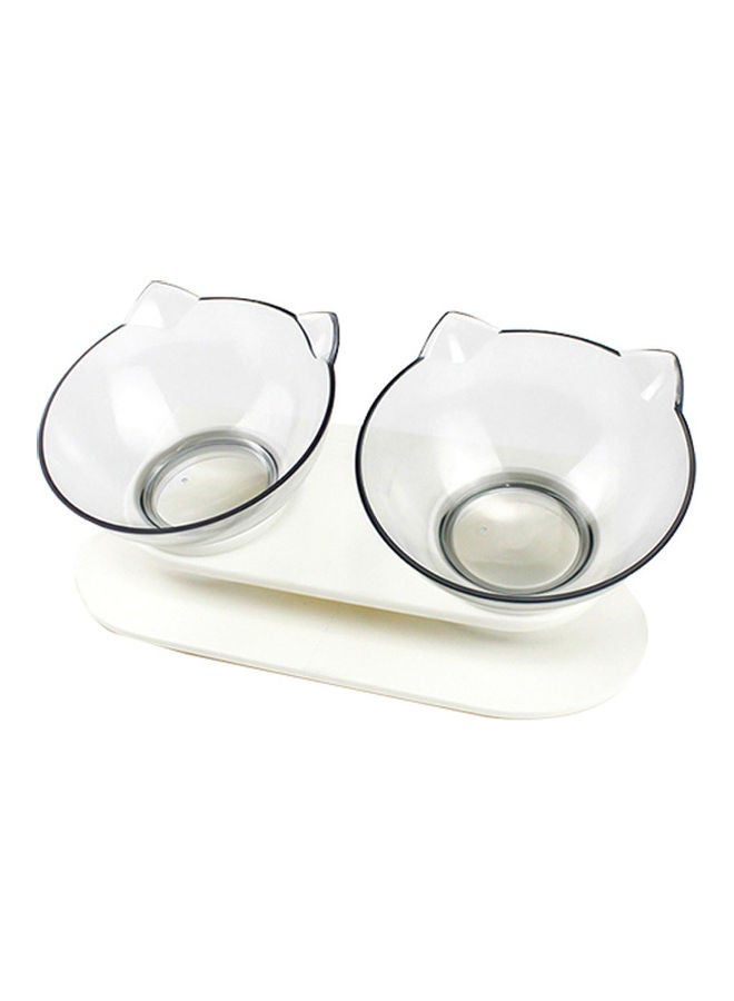 وعاء مزدوج للحيوانات الأليفة شفاف 28.00x13.00x15.00سم - Image 1