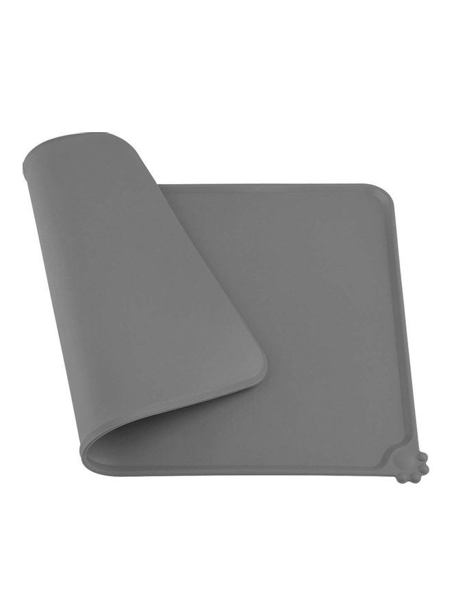 Silicone Pet Feeding Mat Grey 47.50x4.00x7.00centimeter