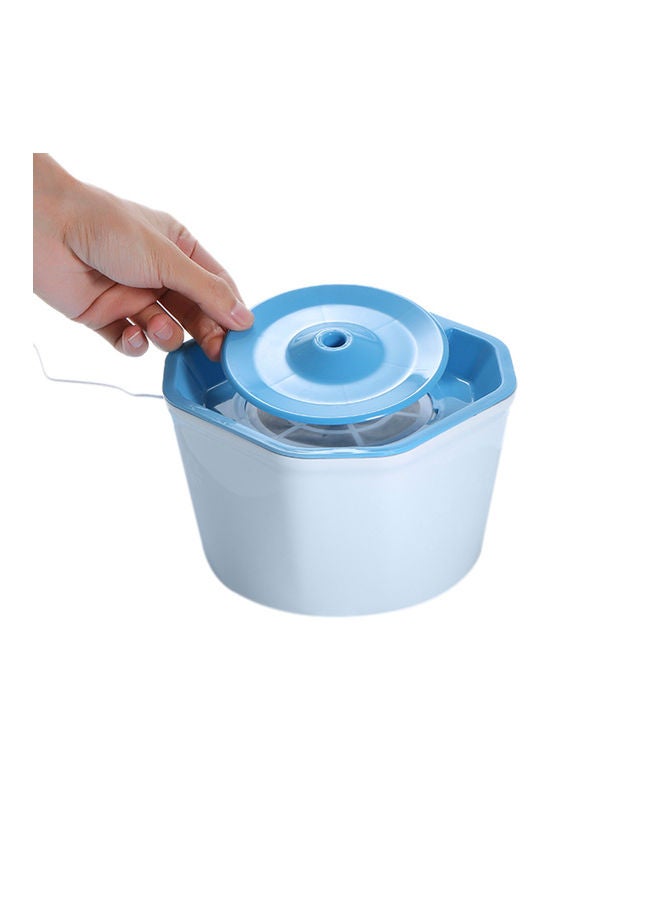 Automatic Cat Water Fountain Blue/White 19x12x18cm - Image 2