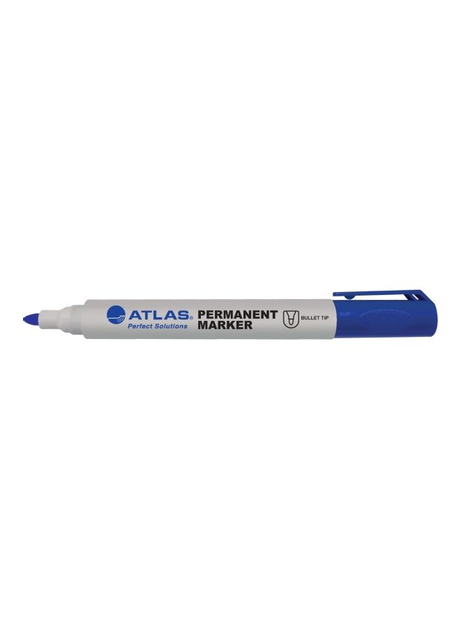 ATLAS 12-Piece Permanent Marker Blue  - Image 2