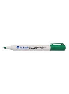 ATLAS 12-Piece Bullet Tip White Board Marker Green  - Image 2