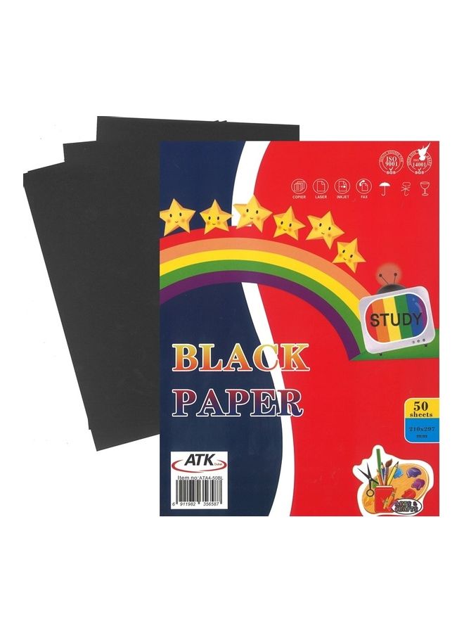 ATK 50-Piece Paper Black - Image 1