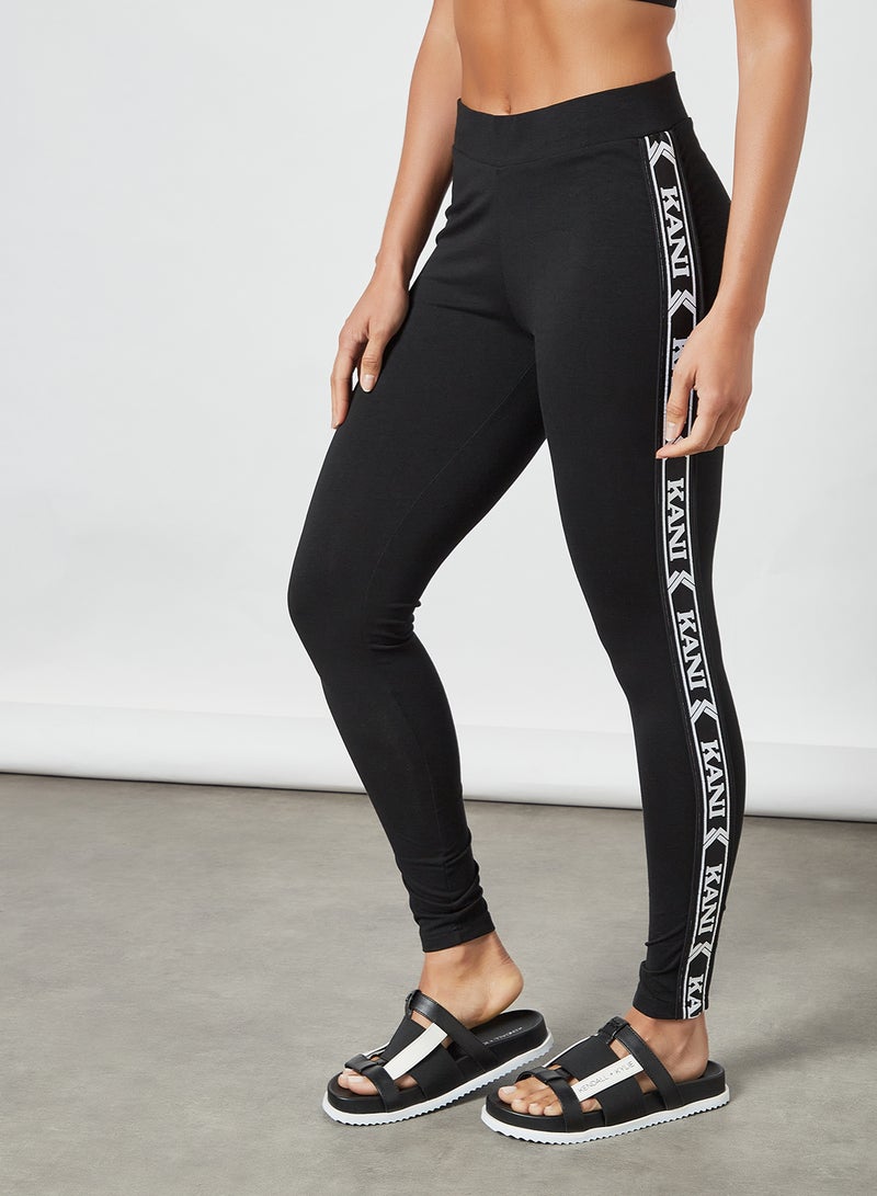 Karl Kani Logo Tape High Waist Leggings Black  - Image 1