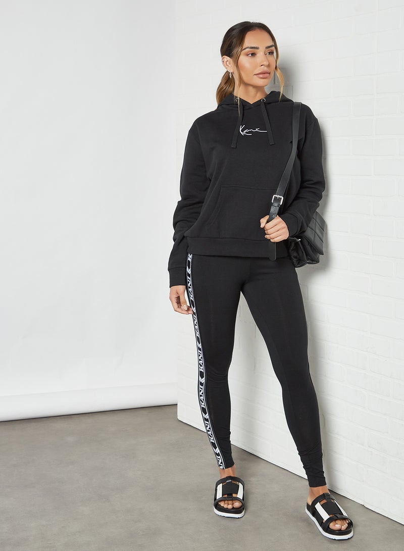 Karl Kani Logo Tape High Waist Leggings Black  - Image 2