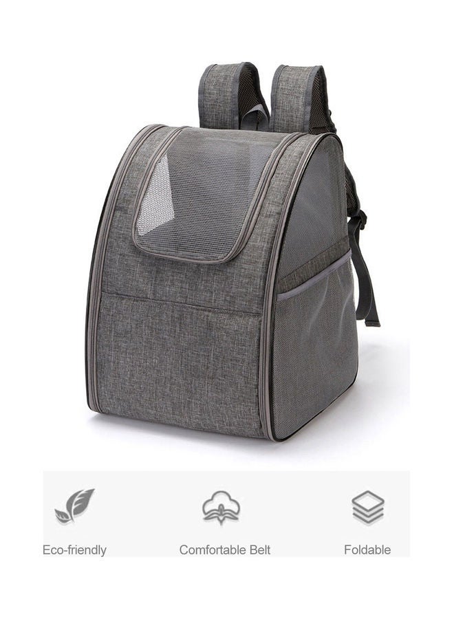 Pet Carrier Bag Grey 16.53x13.38x11.02inch - Image 5