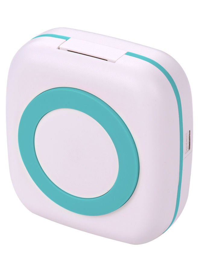 Wireless Mini Photo Printer White/Green - Image 1