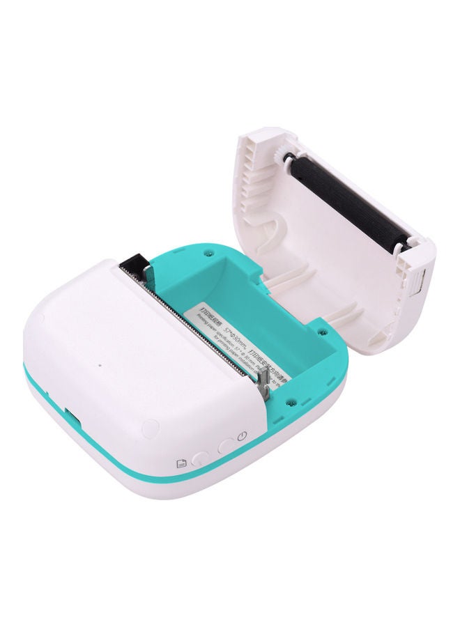 Wireless Mini Photo Printer White/Green - Image 2