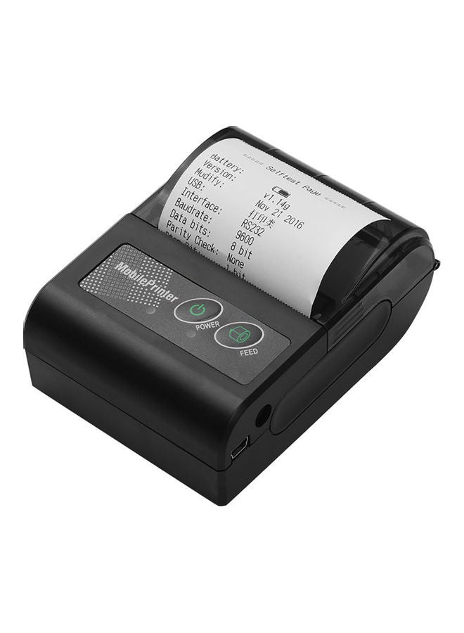 Generic Portable Thermal Receipt Printer Black  - Image 1