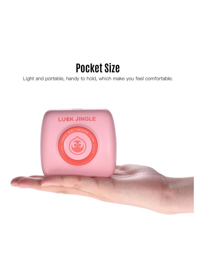 Wireless Mini Photo Printer Pink/Red - Image 2