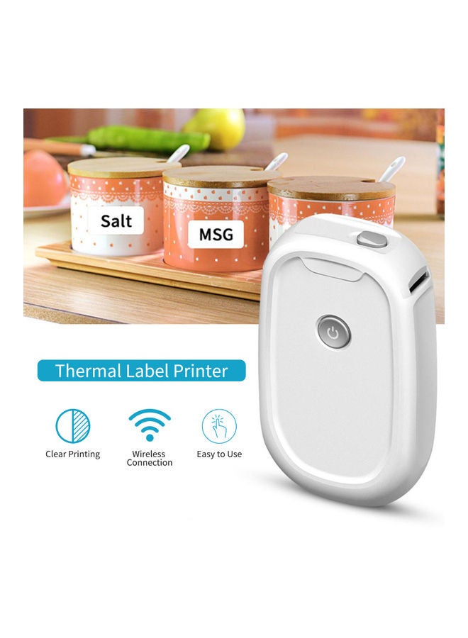 Wireless Mini Label Printer White - Image 5
