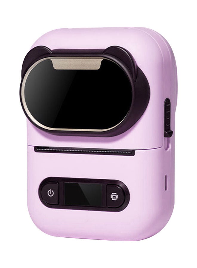 USB Connect Portable Label Thermal Printer Pink