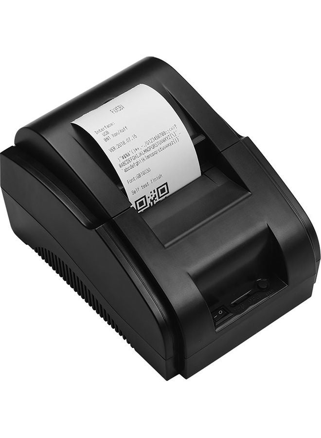 Generic Desktop Thermal Receipt Printer Black  - Image 1