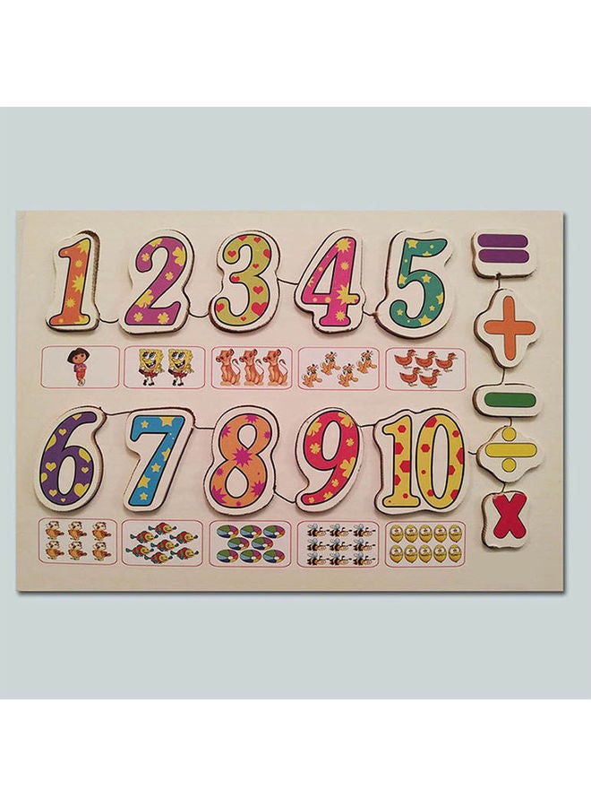 English Numbers 17*24cm 