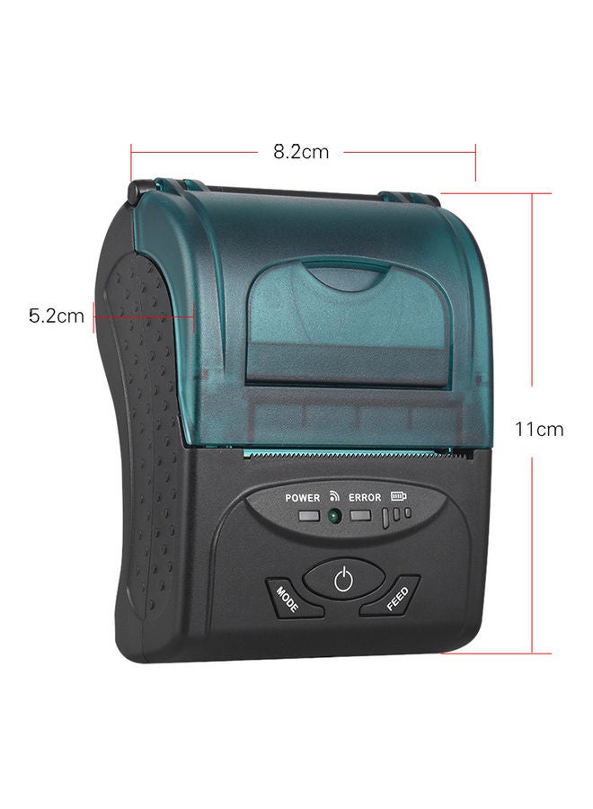 Bluetooth Connect Label Thermal Printer Black/Blue - Image 2