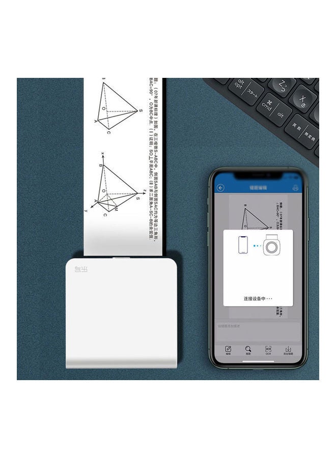 Wireless Mini Label Printer White - Image 4