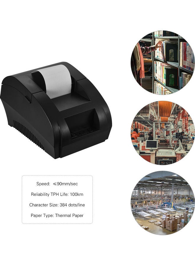Portable Bluetooth Thermal Printer Black - Image 4