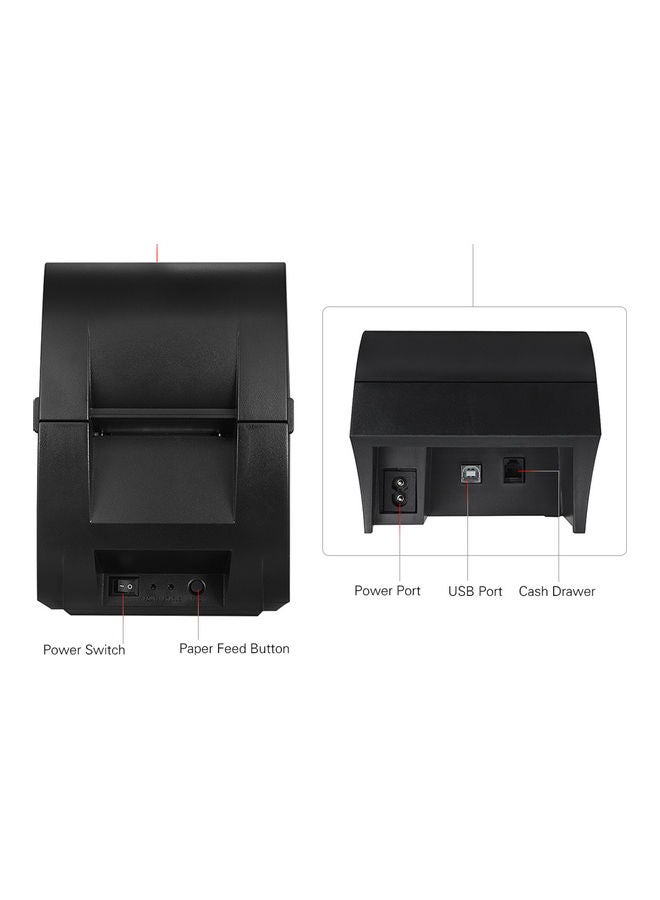 Portable Bluetooth Thermal Printer Black - Image 5
