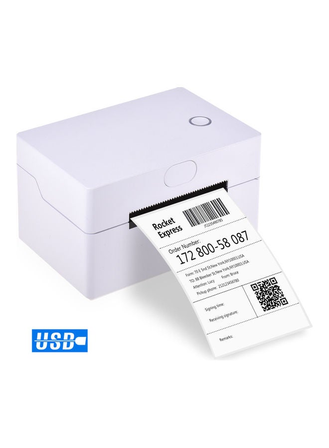Desktop Thermal Label Printer White  - Image 2