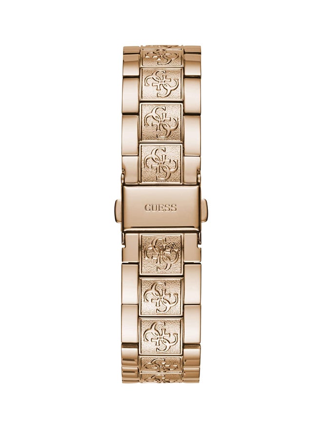 جس ساعة يد بعقارب مقاومة للماء طراز W1280L3 - 38 مم - ذهبي وردي للنساء  - Image 4