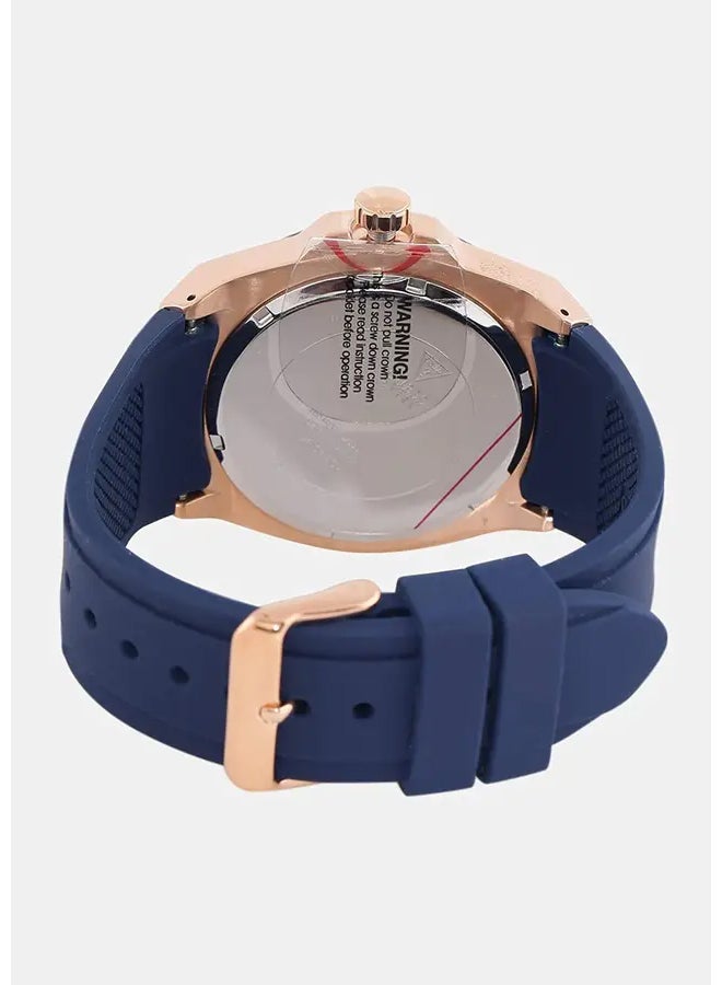 GUESS Men's Water Resistant Analog Watch W1049G2 - 45 mm - Blue - Image 2