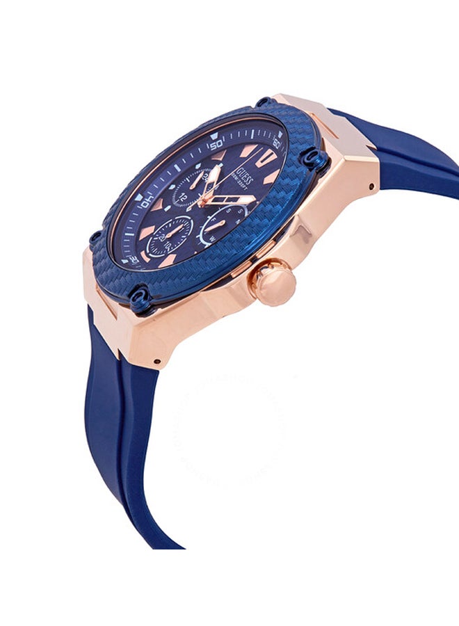 GUESS Men's Water Resistant Analog Watch W1049G2 - 45 mm - Blue - Image 4