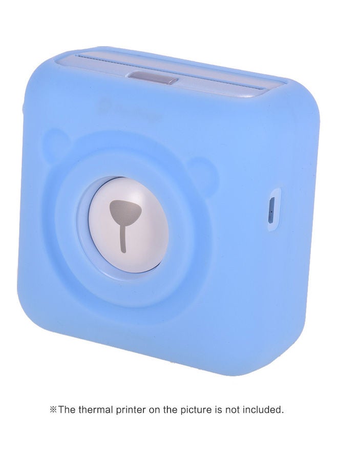 A6 Thermal Printer Silicone Case with Strap Blue - Image 5