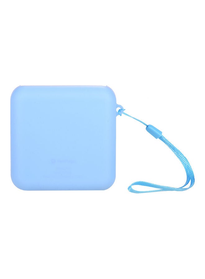 A6 Thermal Printer Silicone Case with Strap Blue - Image 2
