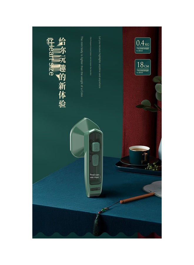 Handheld Garment Steamer Steam Iron 33.0 W IRON002 Green/Black  - Image 3