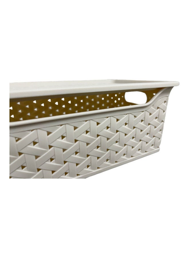 fashionhome Multi Functional Plastic Storage Box Beige - Image 2