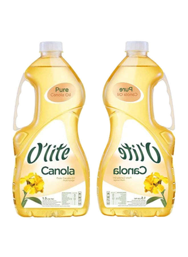 Olite Canola Oil 1.5Liters Pack of 2 