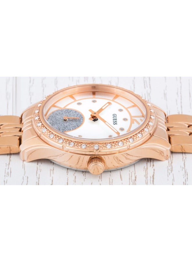 جس ساعة عقارب بسوار مرصع بالأحجار طراز W0931L3 للنساء - Image 5