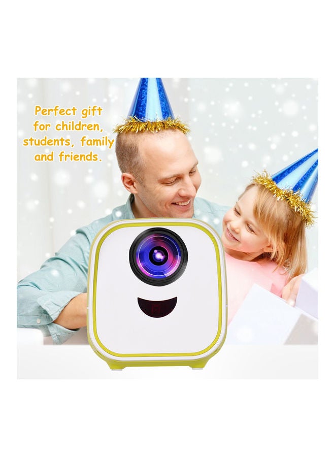 Generic - Mini LED Video Projector with Remote Control Yellow - Image 1